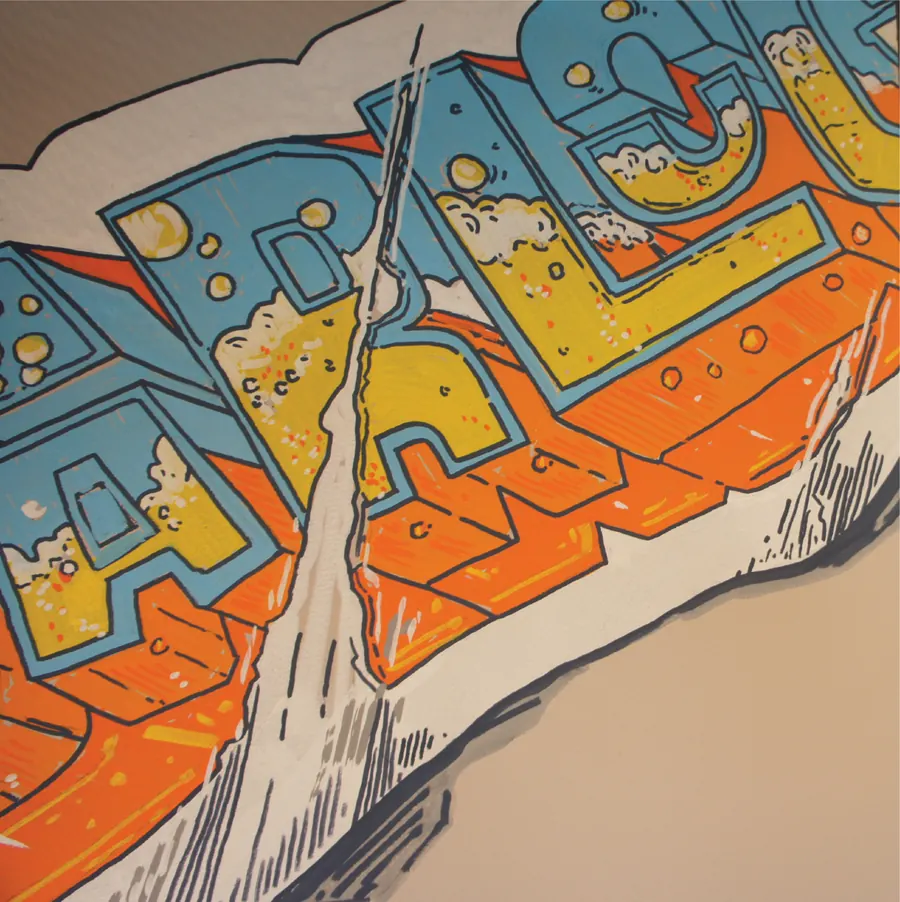 Mural MAZECREW — artă urbană, lucrarea 8
