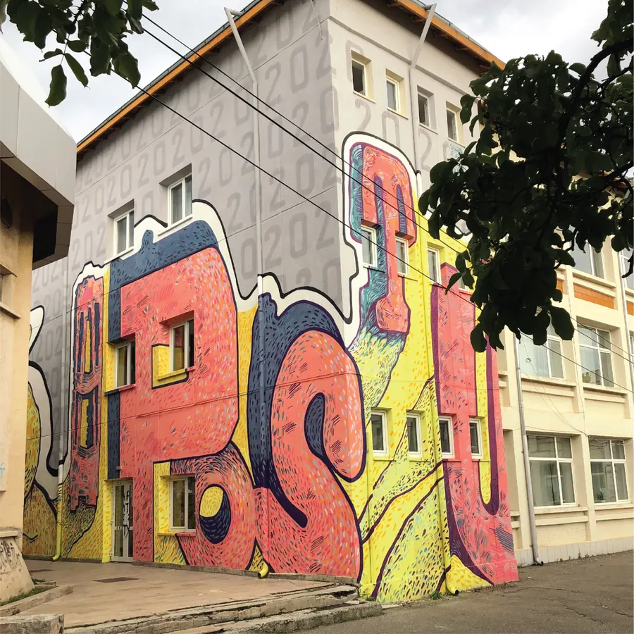Mural MAZECREW — artă urbană, lucrarea 25