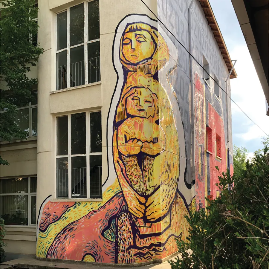 Mural MAZECREW — artă urbană, lucrarea 28